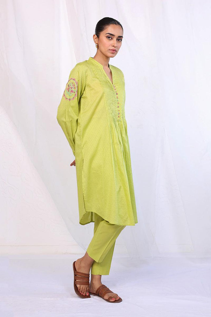 Generation - Phoolmati Embroidered 2-Piece Set - Red - Lawn