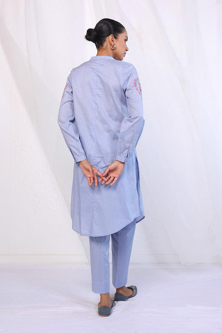 Generation - Phoolmati Embroidered 2-Piece Set - Sky Blue - Lawn