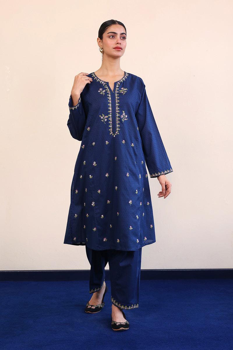 Generation - Phoolmati Embroidered Suit - Red - Lawn - 2 Piece