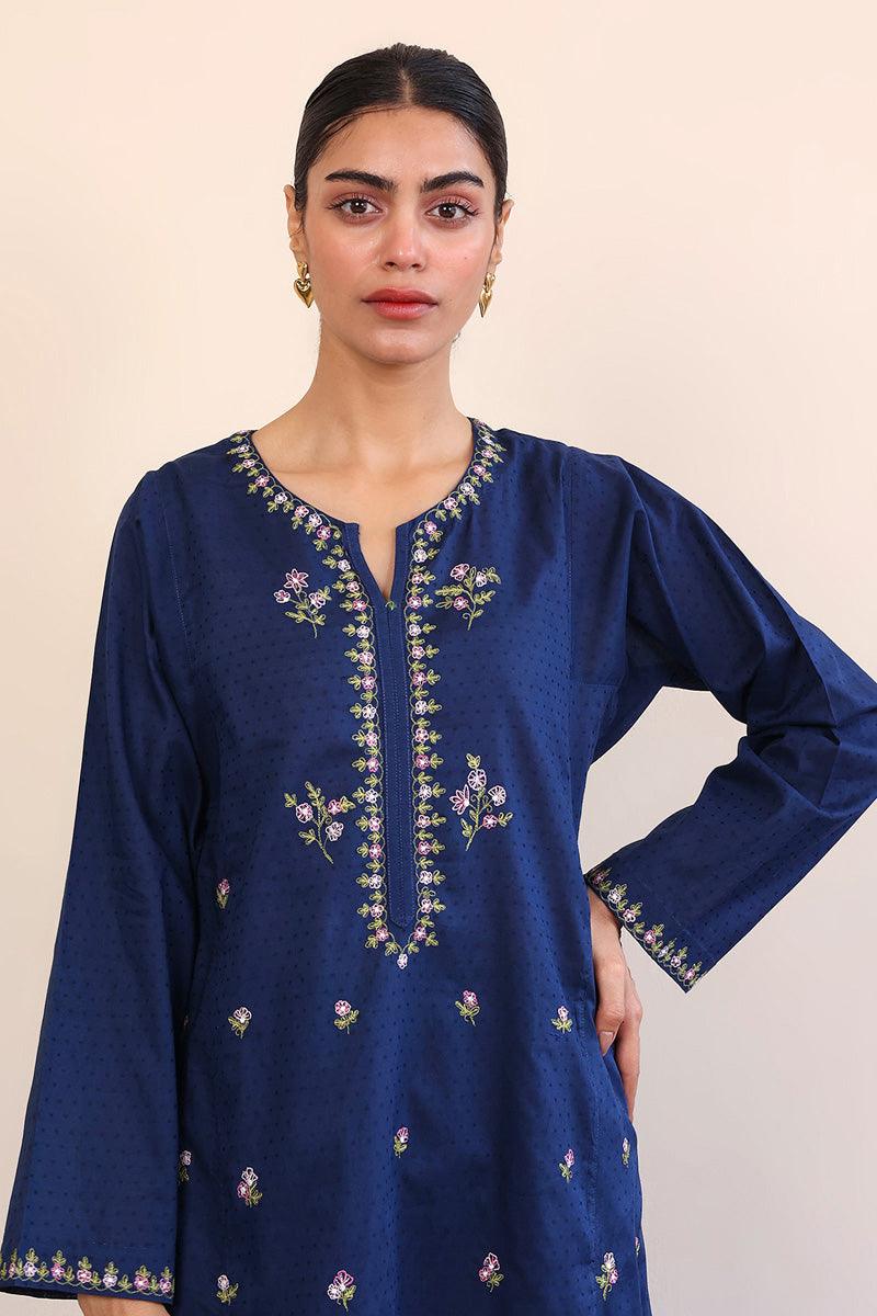 Generation - Phoolmati Embroidered Suit - Red - Lawn - 2 Piece