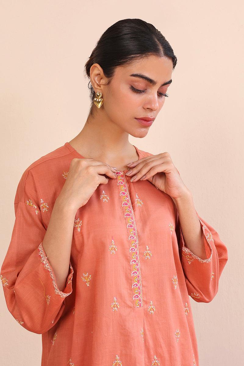Generation - Rangeen Embroidered 2-Piece - Red - Lawn