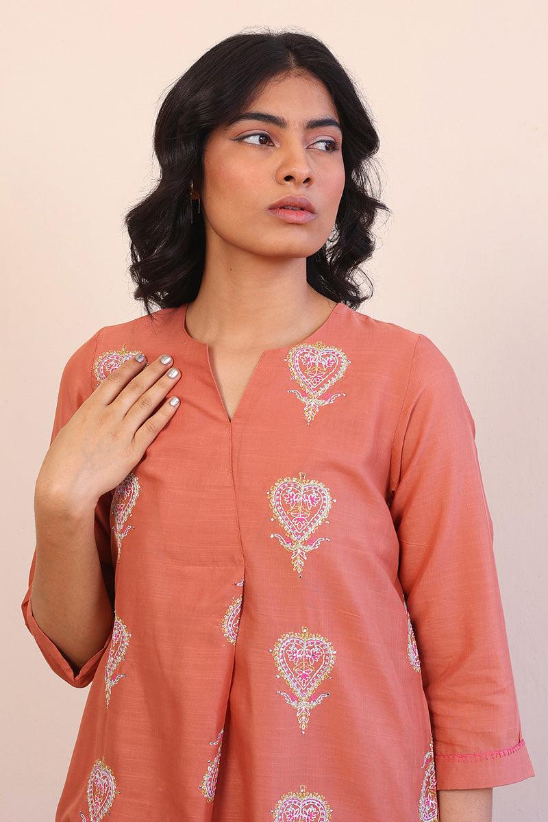 Generation - Rangeen Dildaar 2-Piece Suit - Red - Lawn