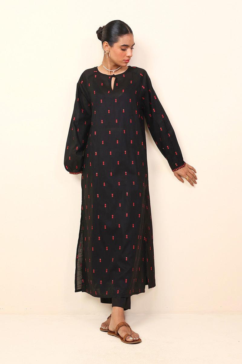 Generation - Rangeen Embroidered Set - Black - Lawn - 2 Piece