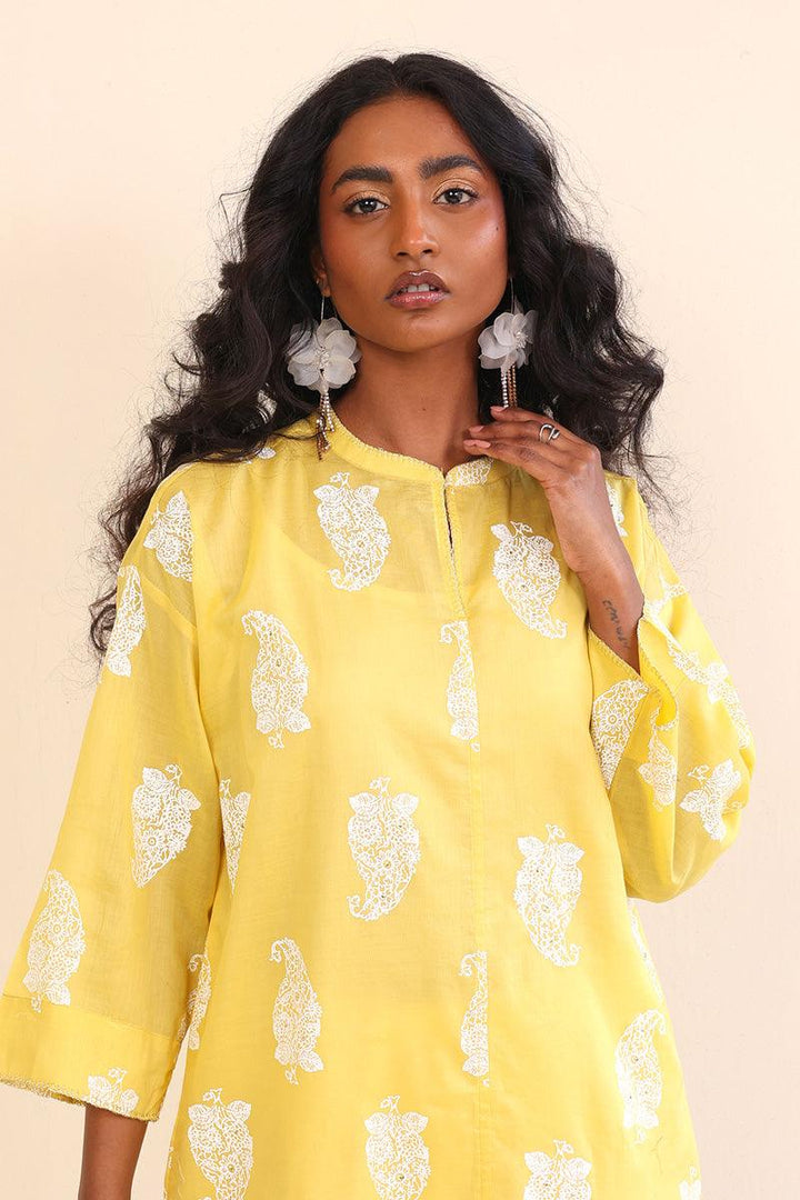 Generation - Samarkand Kurti - Red - Lawn - 1 Piece
