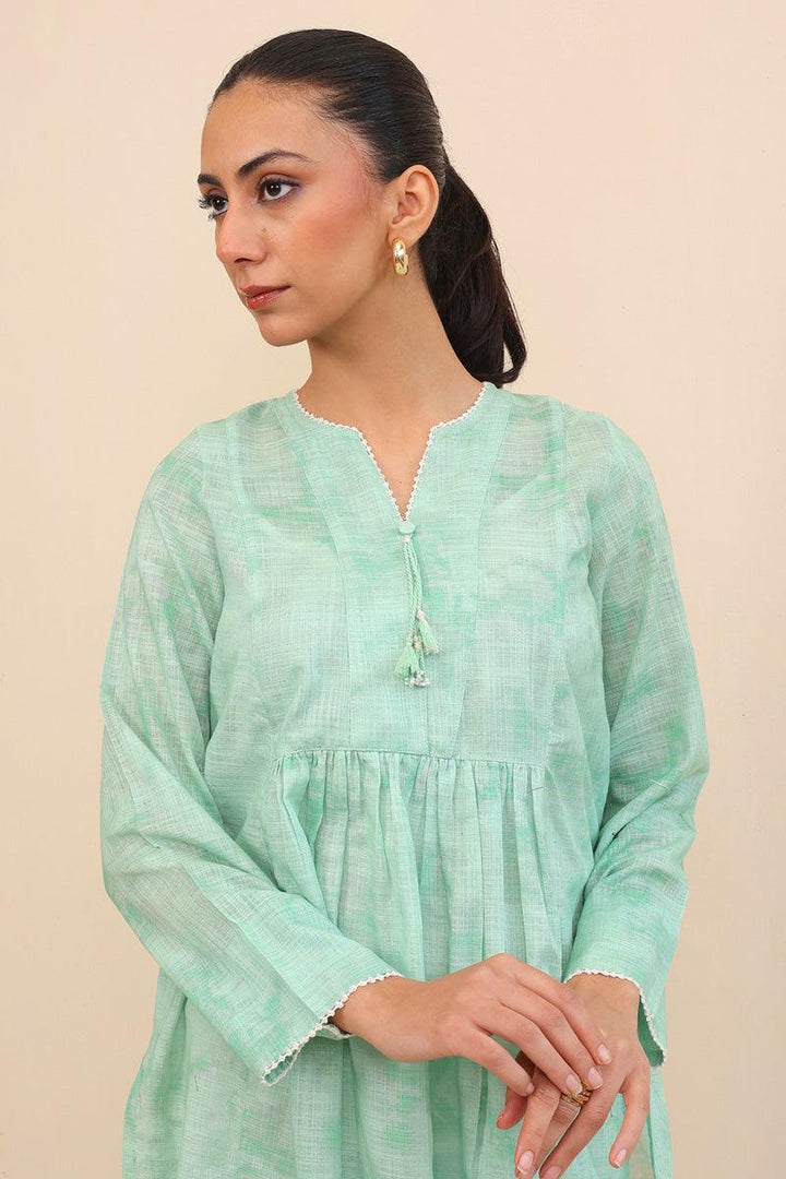 Generation - Balochi Craft Frock - Green - Lawn - 1 Piece