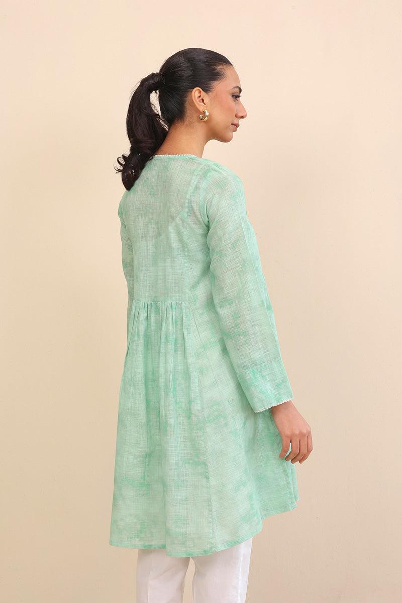 Generation - Balochi Craft Frock - Green - Lawn - 1 Piece