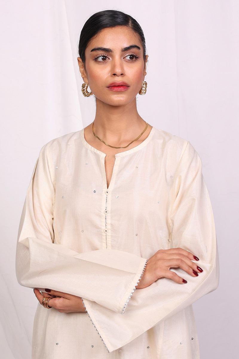Generation - Dastaangoi Kurta - Off White - Cotton - 1 Piece