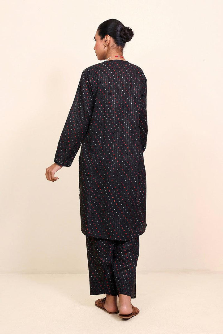 Generation - Chandarkani Printed Set - Black - Lawn - 2 Piece