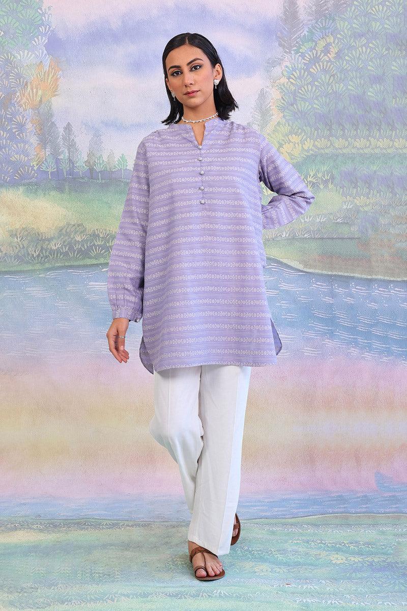 Generation - Breezy Blues Tunic - Red - Jacquard - 1 Piece