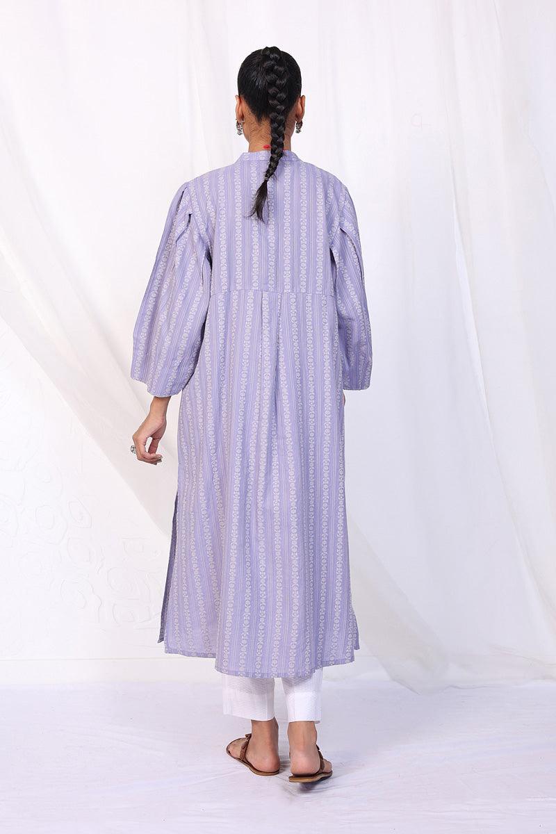 Generation - Breezy Blues Kurta - Red - Jacquard - 1 Piece