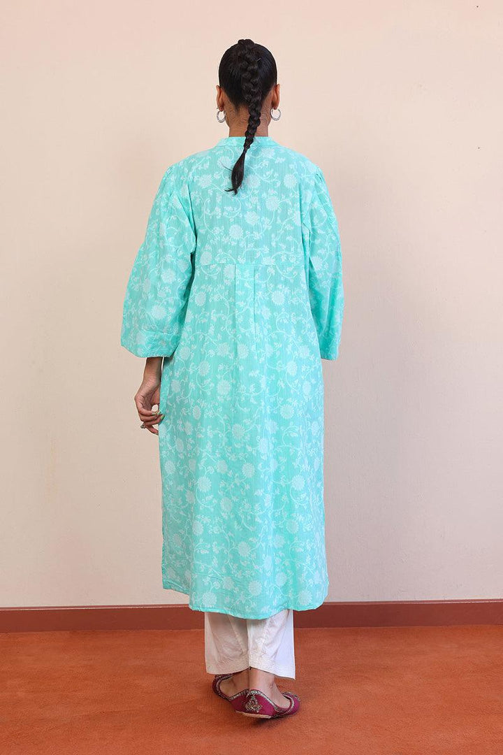 Generation - Breezy Blues Kurta - Green - Lawn - 1 Piece