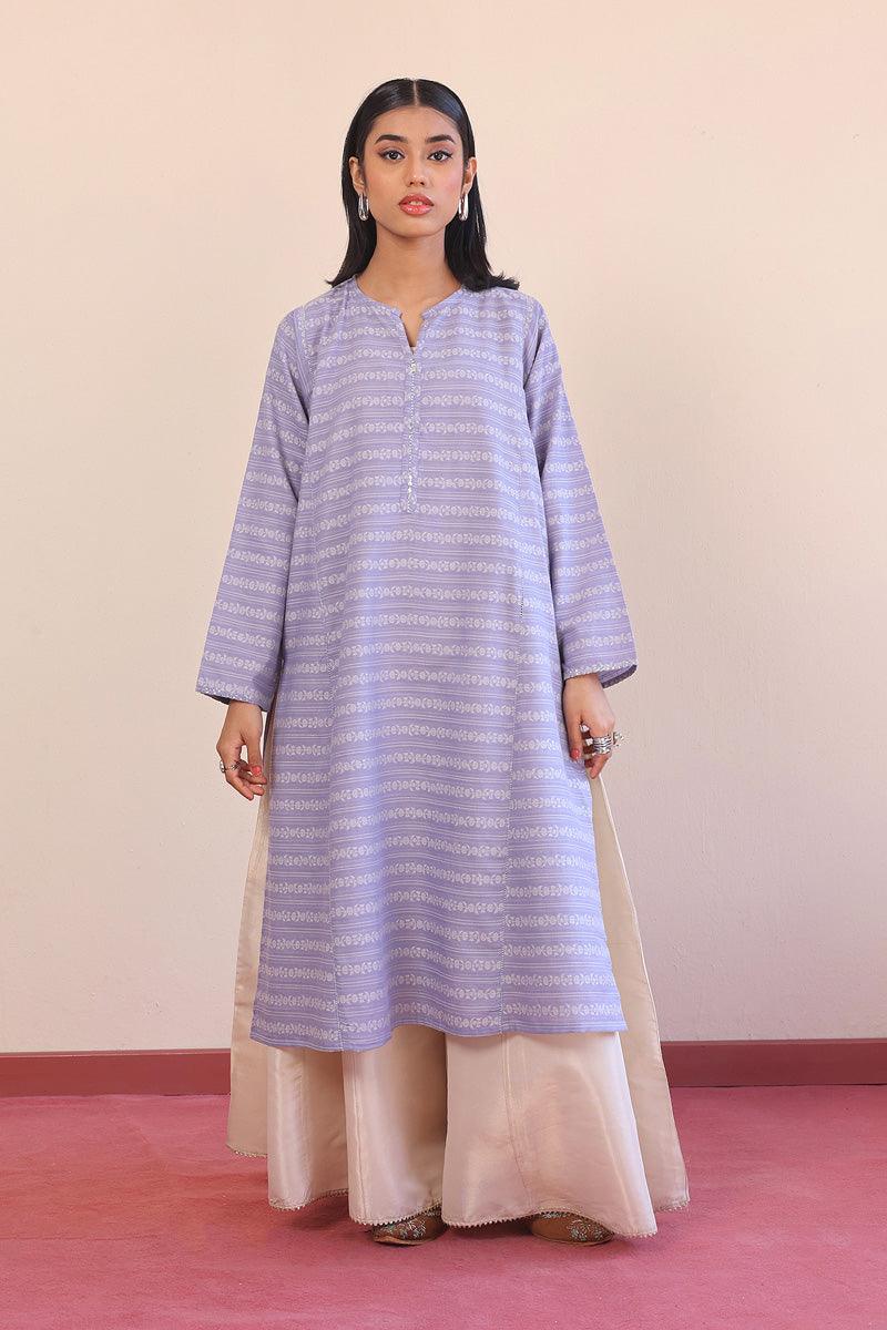 Generation - Breezy Blues Kurta - Blue - Lawn - 1 Piece