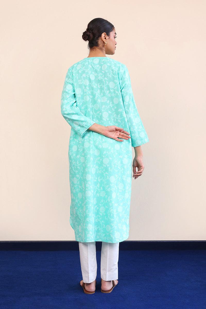 Generation - Breezy Kurta - Green - Jacquard - 1 Piece