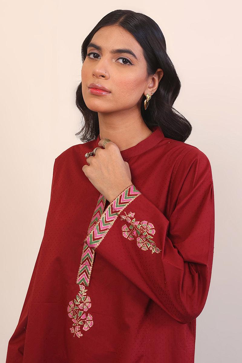 Generation - 2- Piece Chaapa - Maroon - Lawn