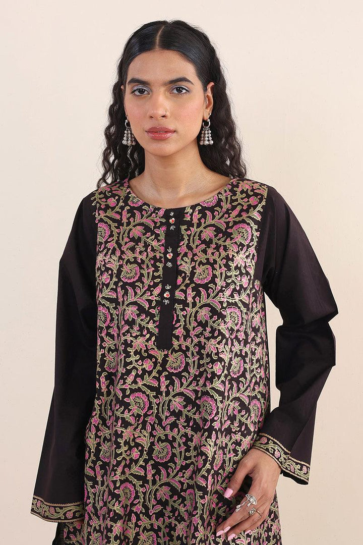 Generation - Chaapa Kurta - Black - Lawn - 1 Piece