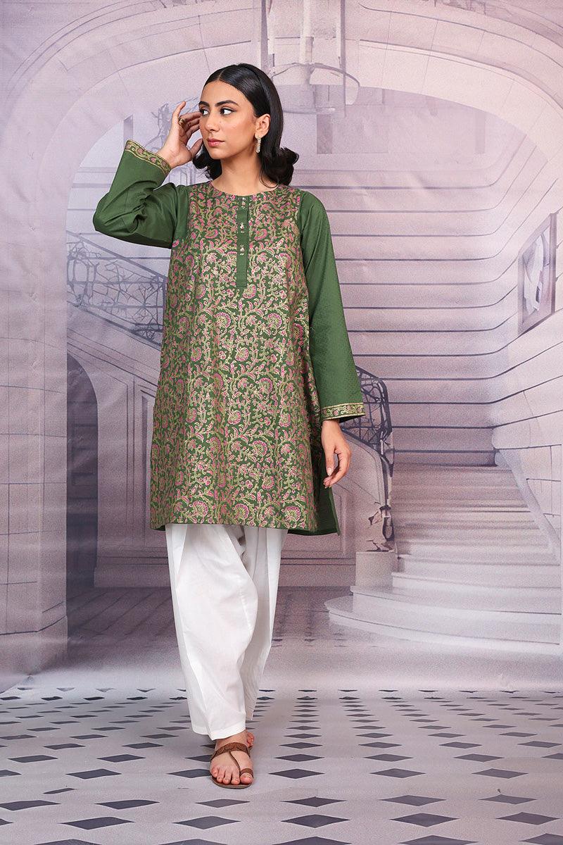 Generation - Chaapa Jewel Kurta - Green - Lawn - 1 Piece