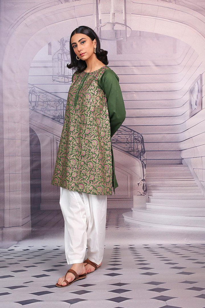 Generation - Chaapa Jewel Kurta - Green - Lawn - 1 Piece