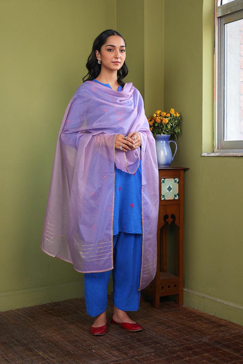 Generartion - Nigar Dupatta - 1 Piece - Purple - Net