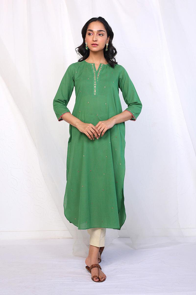 Generation - Weavers Tale Kurta - Green - Lawn - 1 Piece