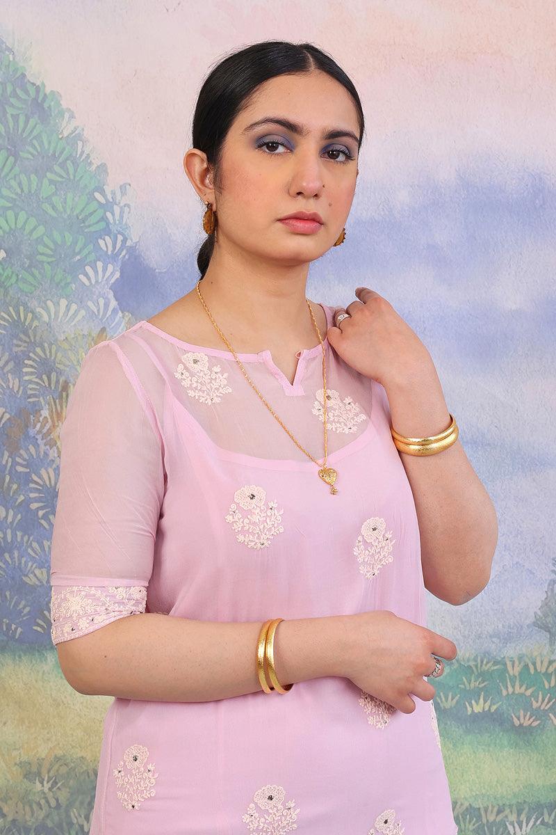 Generation - Naaz - Pink - Chiffon - 2 Piece