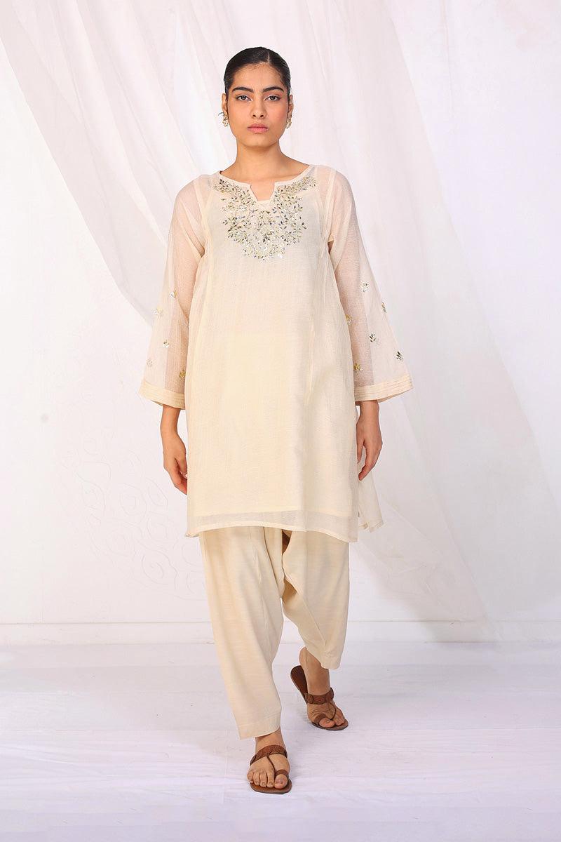 Generation - Nigar Gold Set - Off White - Net - 2 Piece