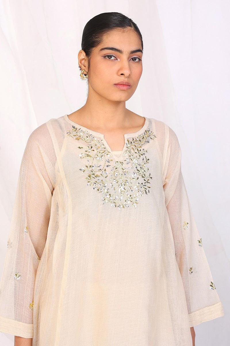 Generation - Nigar Gold Set - Off White - Net - 2 Piece