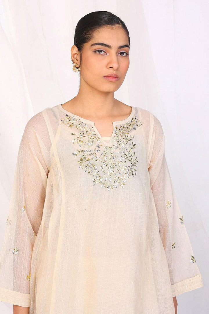 Generation - Nigar Gold Set - Off White - Net - 2 Piece
