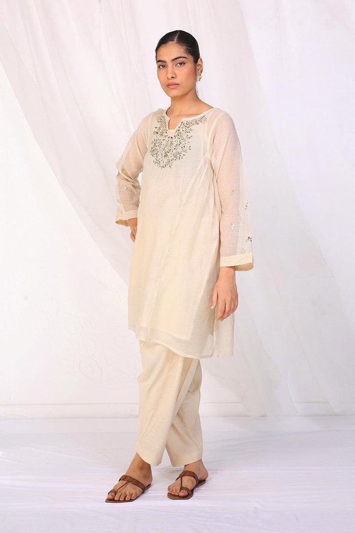 Generation - Nigar Gold Set - Off White - Net - 2 Piece