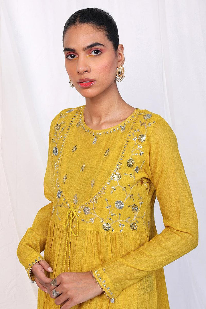 Generation - Nigar Dandelion Dress - Red - Net - 2 Piece