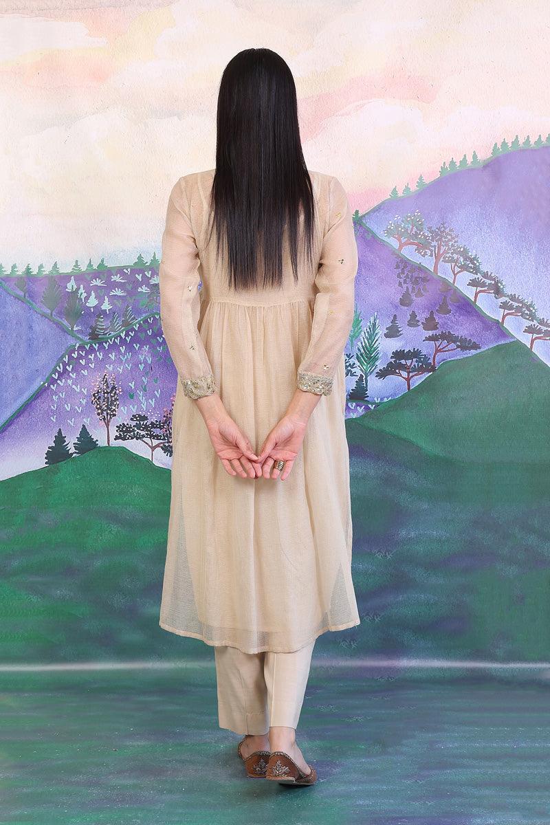 Generation - Nigar Kamdani Suit - Off White - Net - 2 Piece