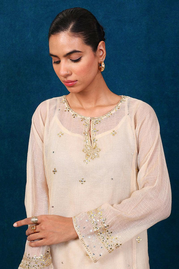 Generation - Nigar Suit - Off White - Net - 2 Piece