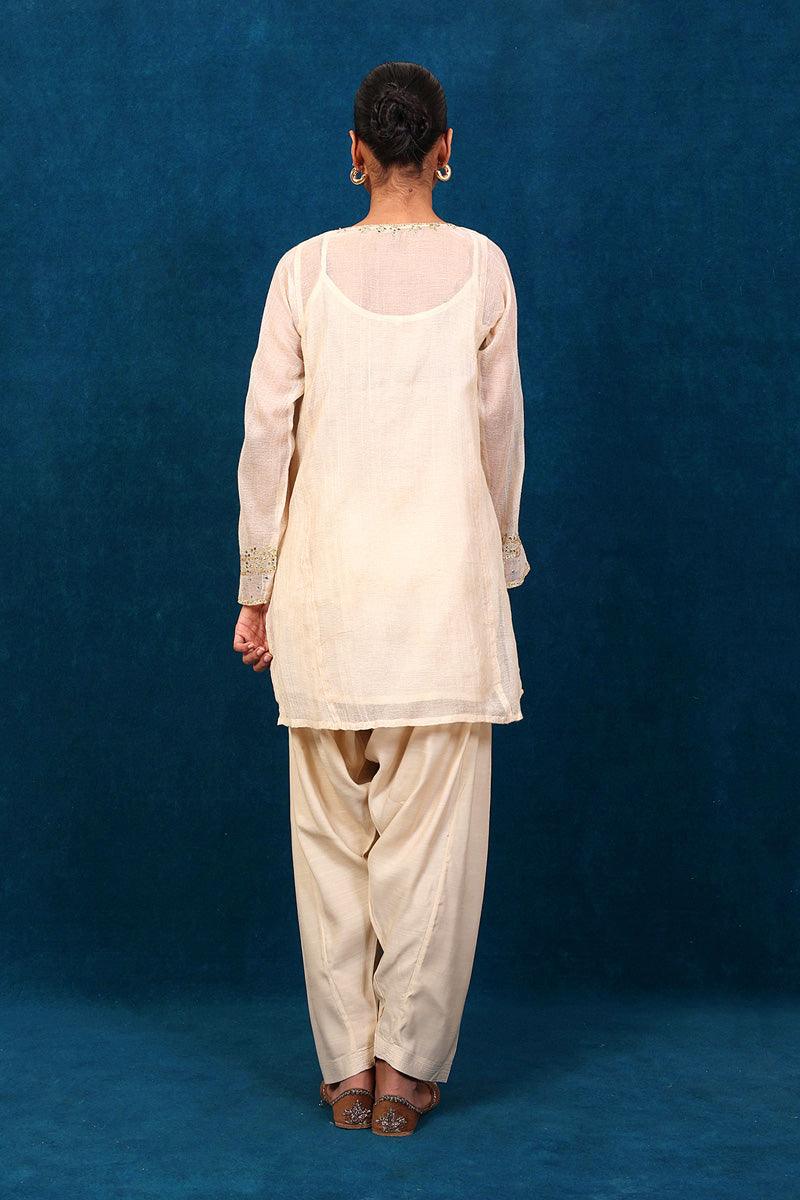 Generation - Nigar Suit - Off White - Net - 2 Piece