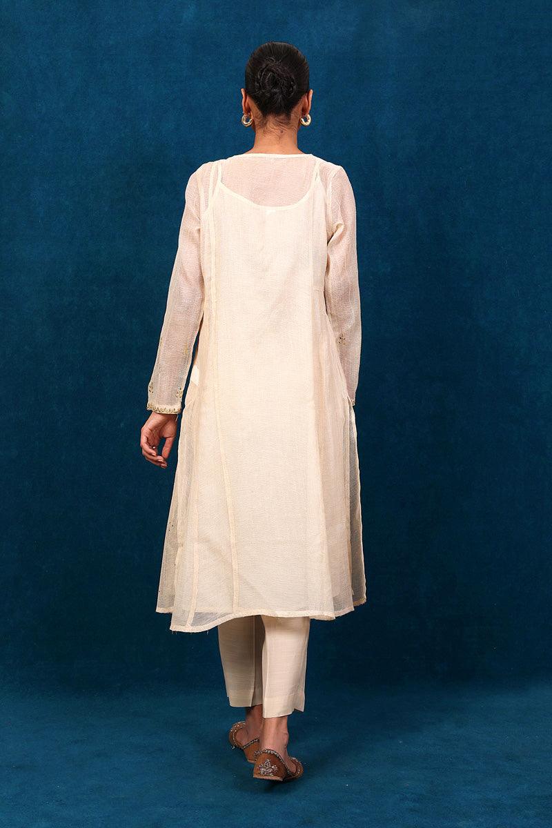Generation - Nigar Suit - Off White - Net - 2 Piece