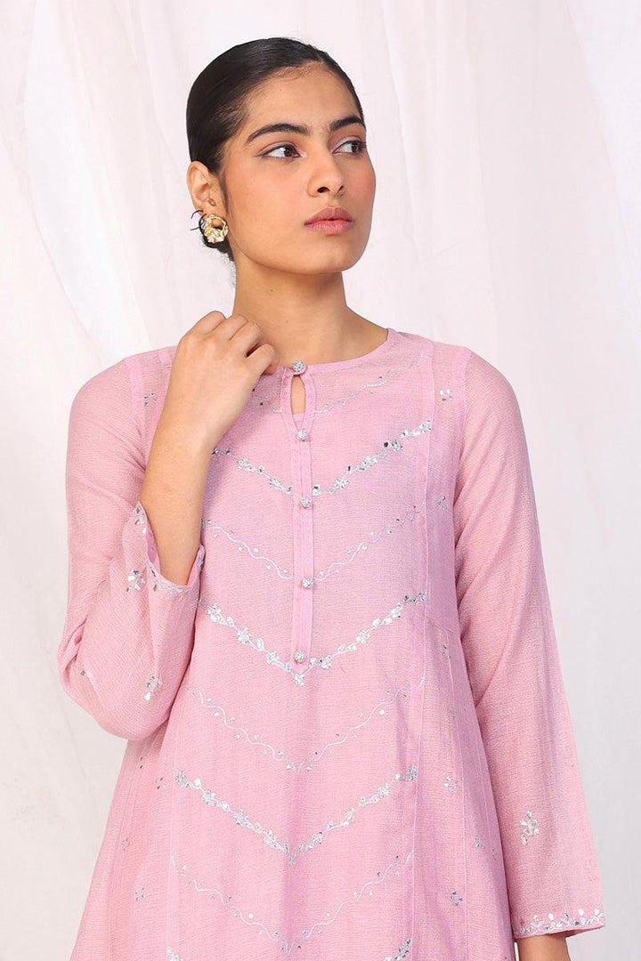Generation - Nigar Lavender Set - Red - Net - 2 Piece