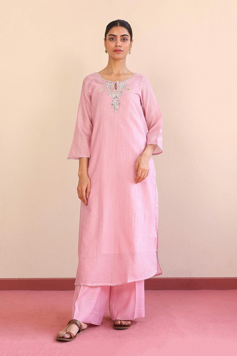Generation - Nigar Kamdani Suit - Red - Net - 2 Piece