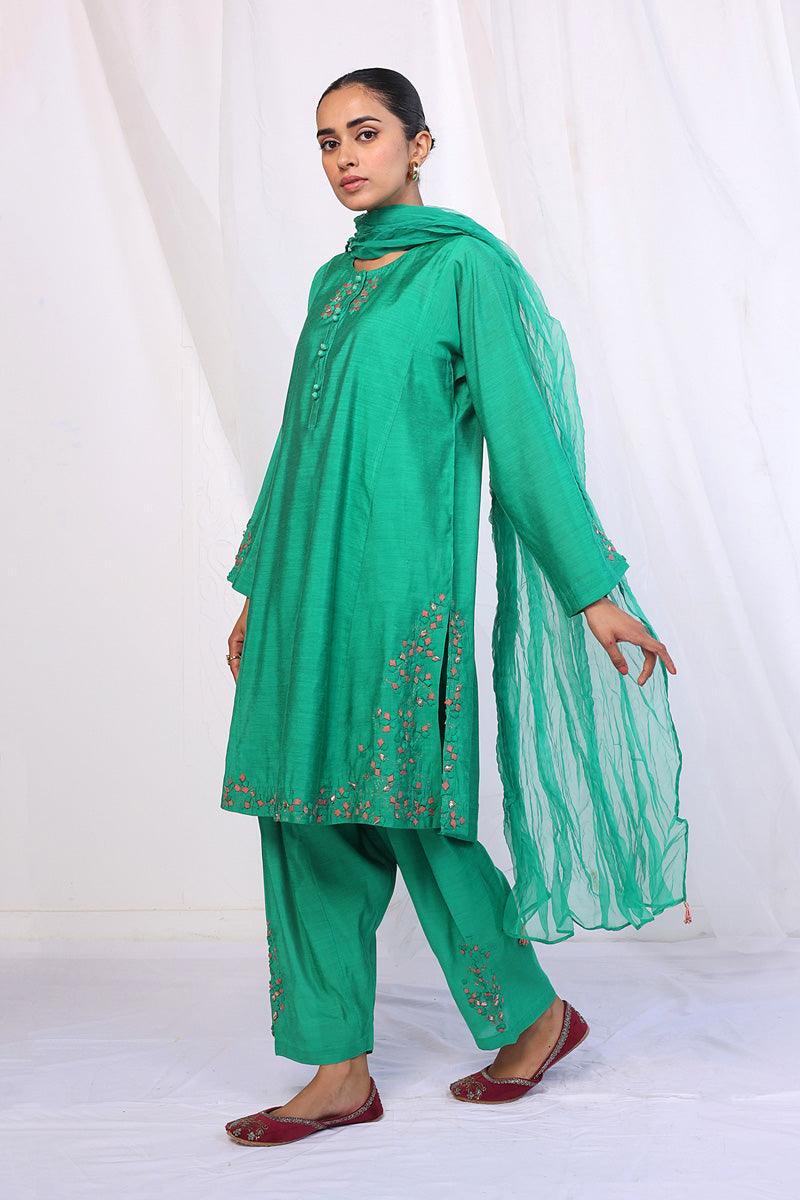 Generation - Umbrella Dream Handwork Suit - Red - Cotton - 3 Piece