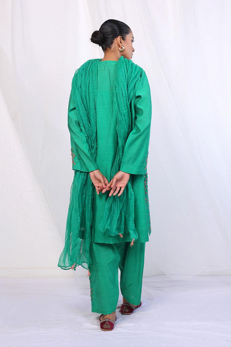 Generation - Umbrella Dream Handwork Suit - Red - Cotton - 3 Piece