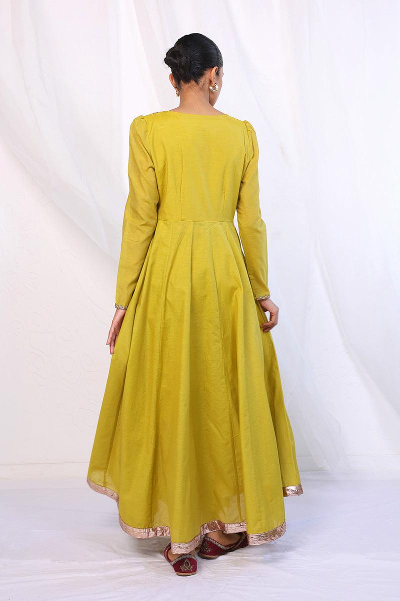 Generation - Saadah Anarkali 2-Piece Suit - Red - Karandi