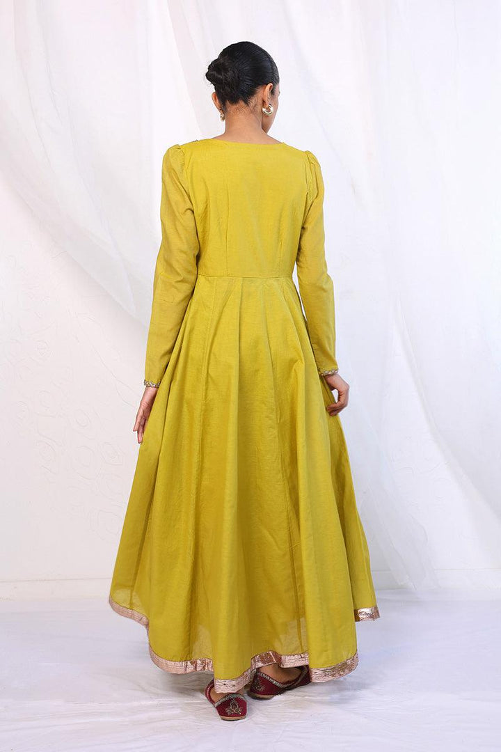 Generation - Saadah Anarkali 2-Piece Suit - Red - Karandi