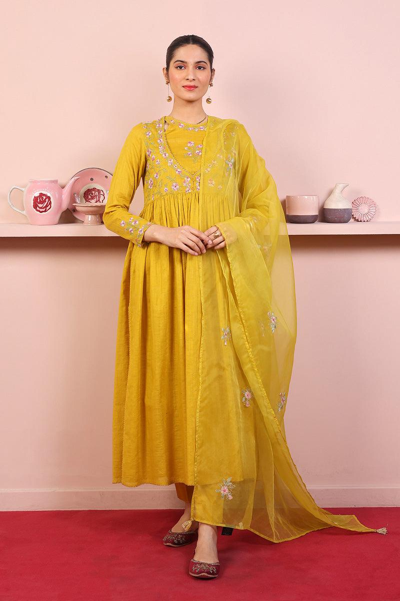Generation - Saadah Dupatta - Mustard - Karandi - 1 Piece