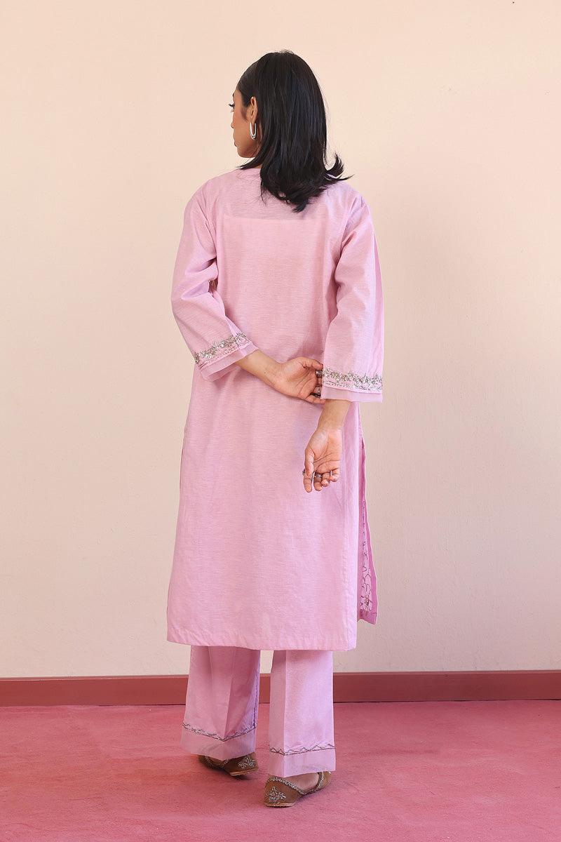 Generation - Saadah Embroidered 2-Piece - Pink - Cotton
