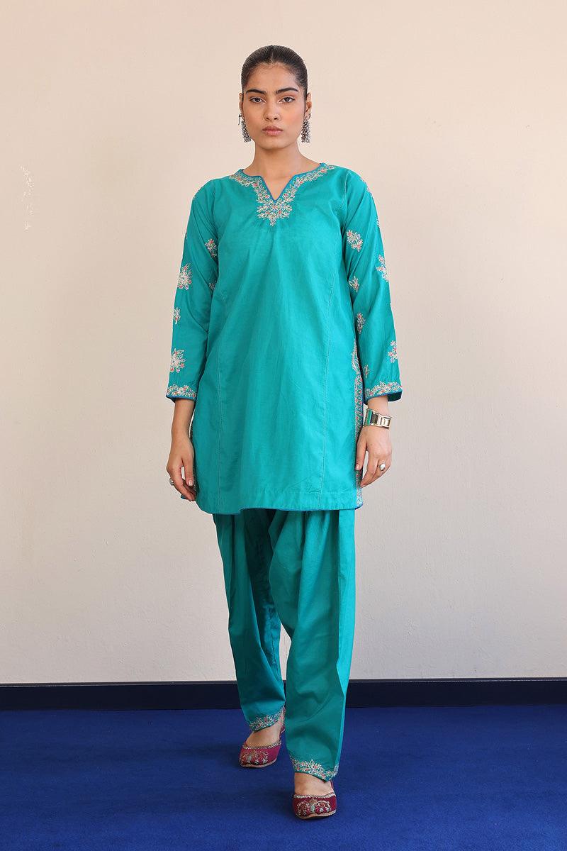 Generation - 2- Piece Aik Rang - Green - Karandi