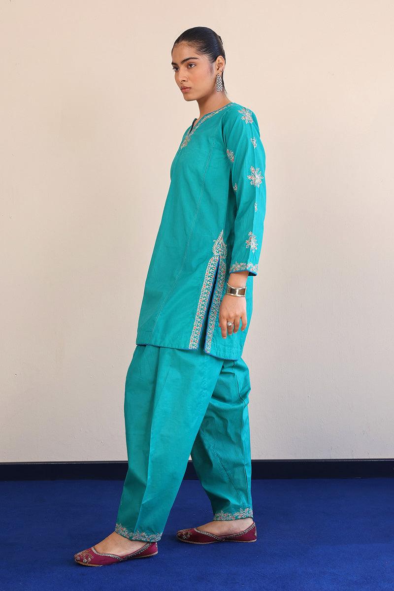 Generation - 2- Piece Aik Rang - Green - Karandi