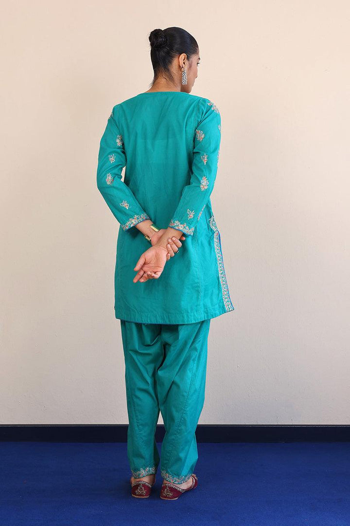 Generation - 2- Piece Aik Rang - Green - Karandi