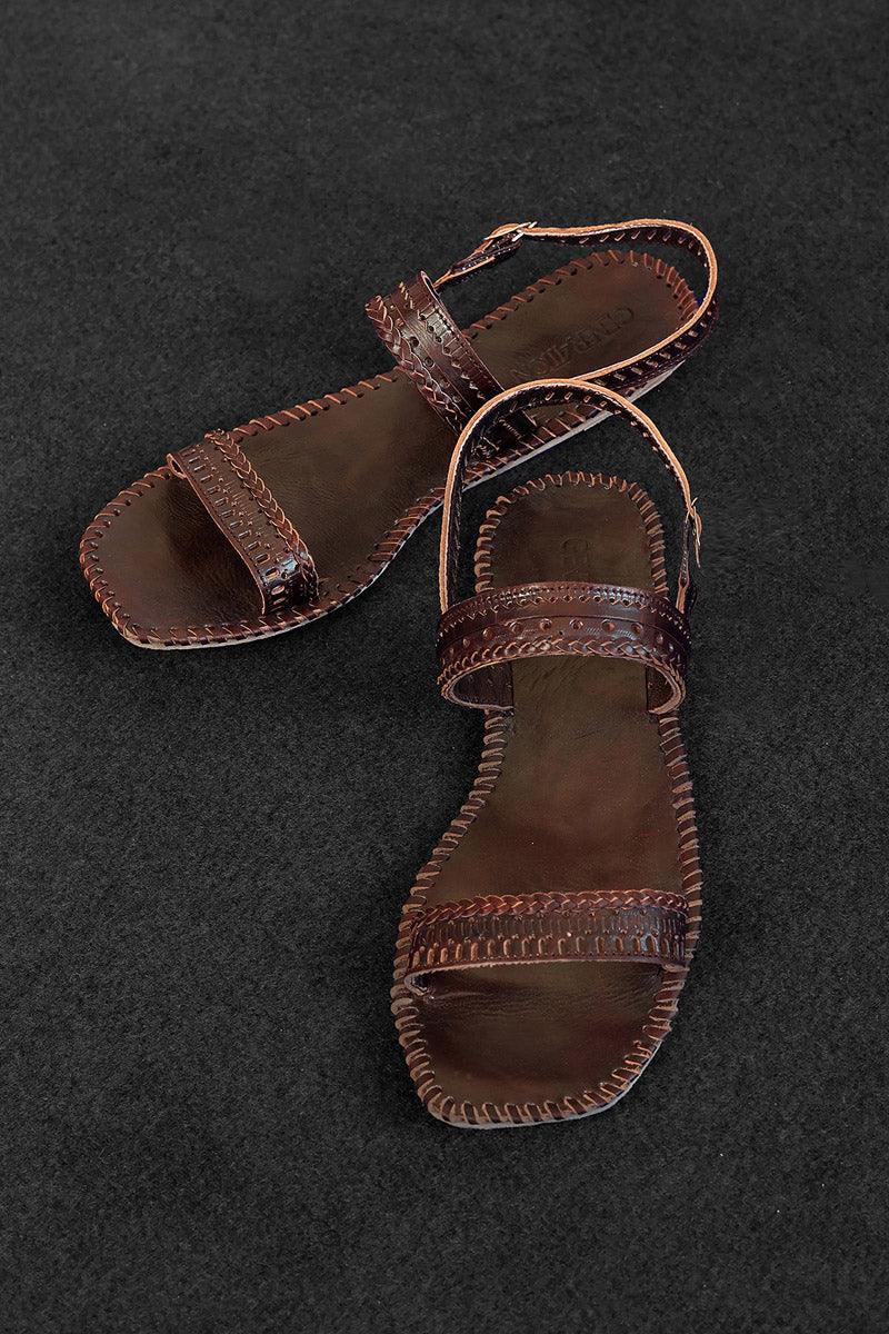 Generation - Mahogany Kola Puri - Brown - Leather - Khussa