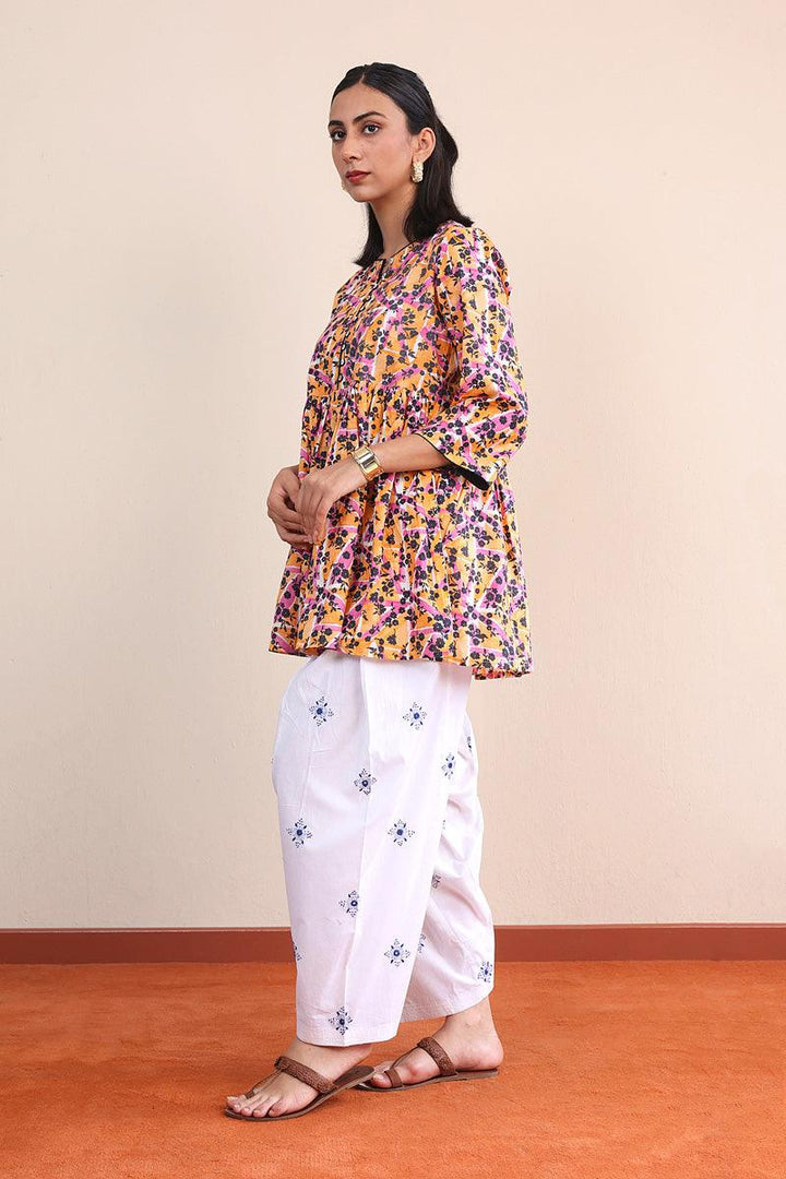 Generation - NKR Hand embroidered Shalwar - White - Lawn - 1 Piece