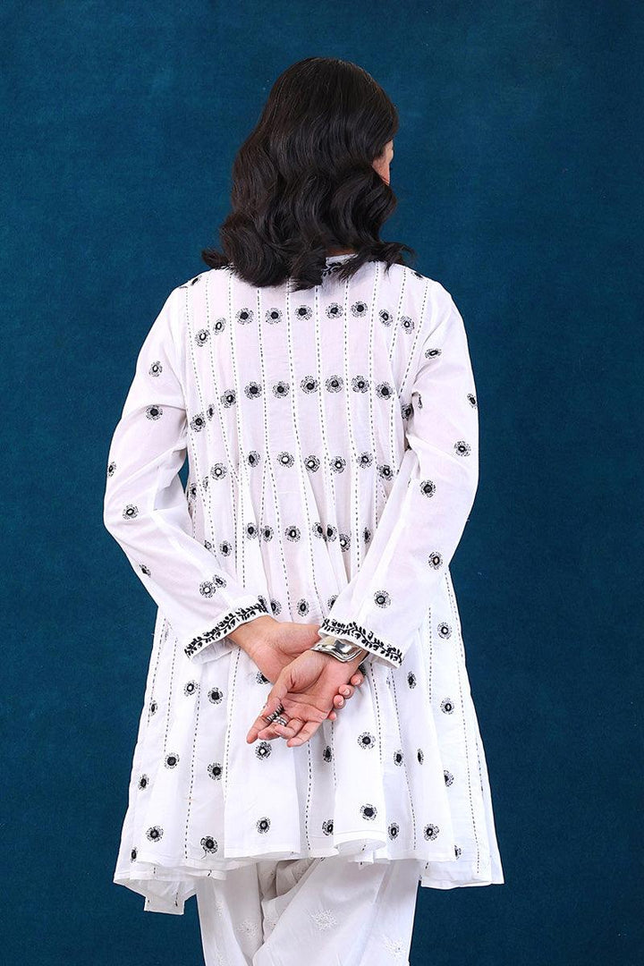 Generation - NKR Embroidered Peplum - White - Lawn - 1 Piece