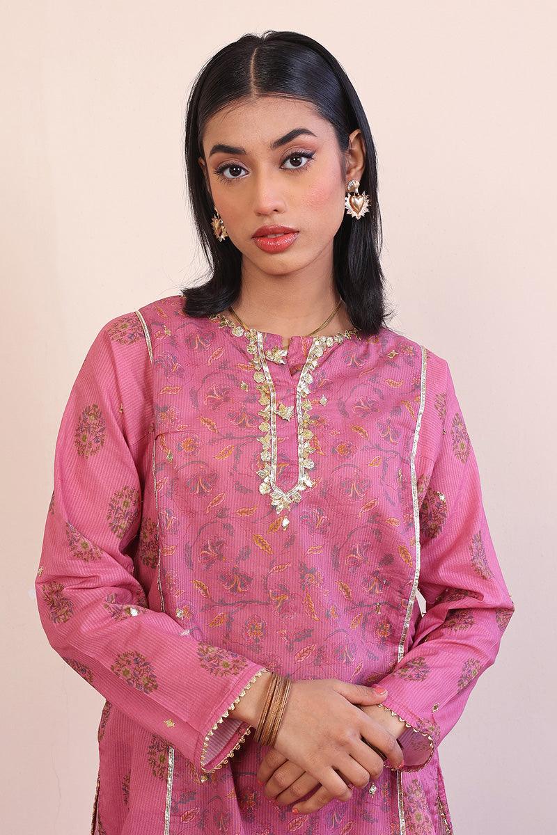 Generation - Timeless Romance Gota Galore Suit - Pink - Lawn - 3 Piece