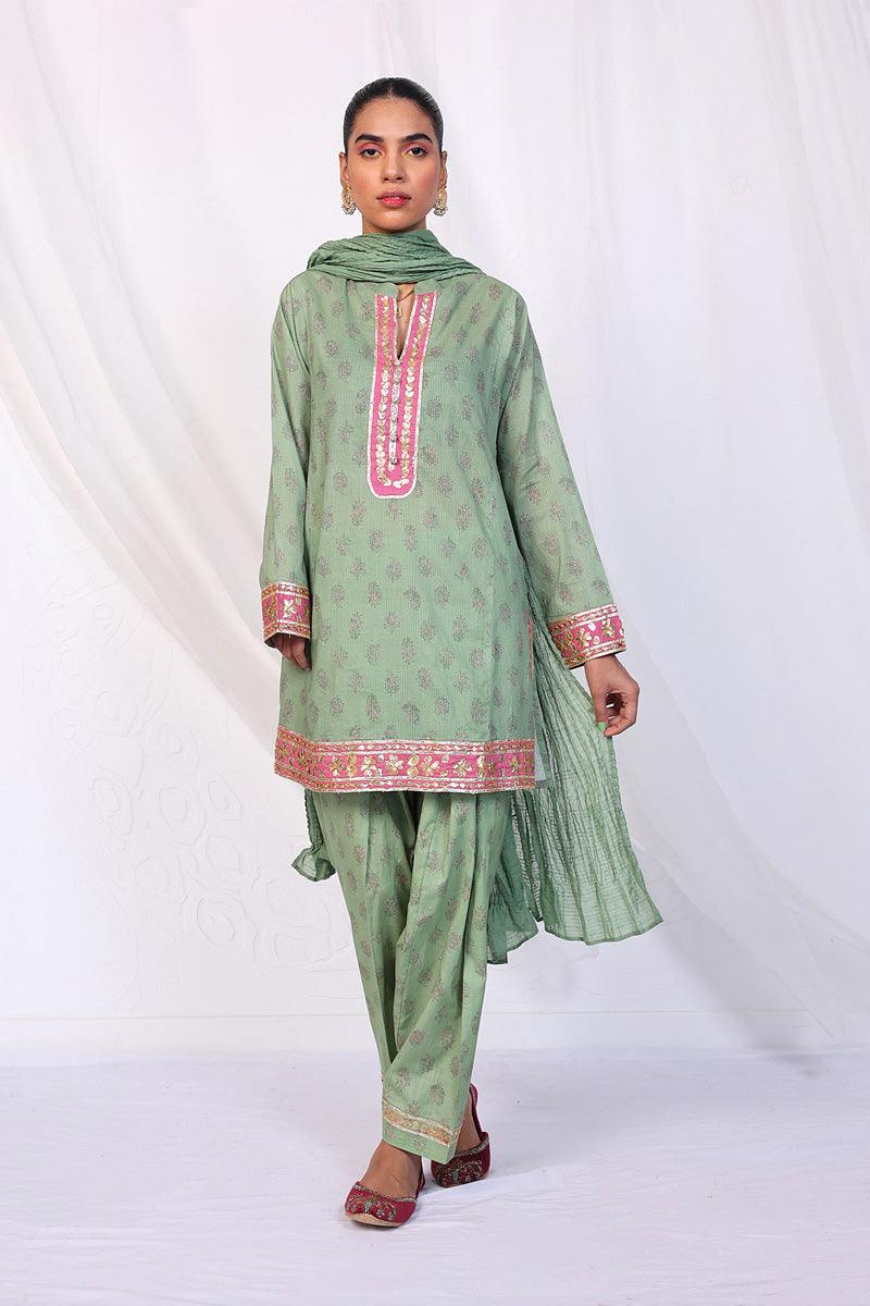 Generation - Timeless Romance Gota 3-Piece Suit - Red - Lawn - 3 Piece