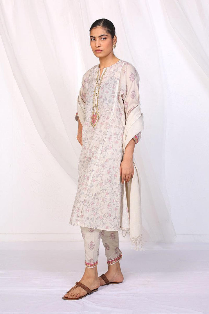 Generation - Timeless Romance Gota Suit - Red - Lawn - 3 Piece